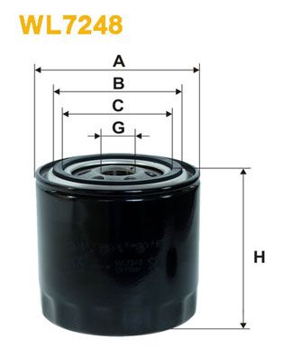 WIX FILTERS Öljynsuodatin WL7248